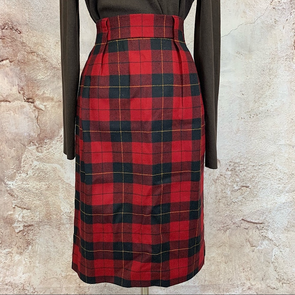 Plaid Wool Pencil Skirt | Jones New York